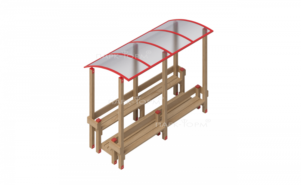 Трибуна спортивная (малая, дерево)